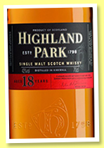 Highland Park 18 yo (43%, OB, +/-2016) Highland Park 18 yo (43%, OB, +/-2016)