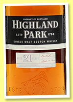 Highland Park 21 yo (47.5%, OB, +/-2015) Highland Park 21 yo (47.5%, OB, +/-2015)