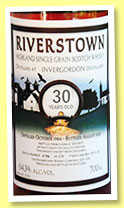 Invergordon 30 yo 1984/2015 (64.3%, Blackadder, Riverstown, cask #215-44, 276 bottles)