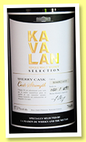 Kavalan 2006/2015 ‘Selection’ (57.1%, OB, Taiwan, for La Maison du Whisky and The Nectar, Sherry cask, cask #S060821055, 491 bottles) Kavalan 2006/2015 ‘Selection’ (57.1%, OB, Taiwan, for La Maison du Whisky and The Nectar, Sherry cask, cask #S060821055, 491 bottles)
