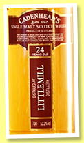 Littlemill 24 yo 1992/2016 (52.2%, Cadenhead, bourbon hogshead, 294 bottles) Littlemill 24 yo 1992/2016 (52.2%, Cadenhead, bourbon hogshead, 294 bottles)