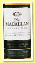 Macallan ‘Select Oak’ (40%, OB, 1824 collection, Il, +/-2017) Macallan ‘Select Oak’ (40%, OB, 1824 collection, Il, +/-2017)