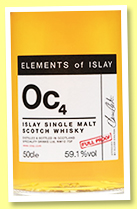 Oc4 2010/2017 (59.1%, Specialty Drinks, Elements of Islay, 2017) 