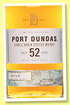 Port Dundas 52 yo 1964/2017 (44.6%, OB, Special Release, refill American oak hogsheads, 752 bottles)