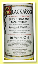 Rosebank 10 yo 1989/1999 (59%, Blackadder, cask #839)
