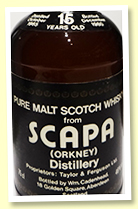 Scapa 15 yo 1965/1980 (46%, Cadenhead, dumpy) Scapa 15 yo 1965/1980 (46%, Cadenhead, dumpy)