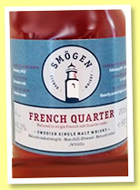 Smögen 4 yo 2012/2016 ‘French Quarter’ (61.1%, OB, Sweden, French quarter virgin Cognac casks) Smögen 4 yo 2012/2016 ‘French Quarter’ (61.1%, OB, Sweden, French quarter virgin Cognac casks)