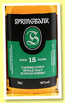 Springbank 15 yo (46%, OB, +/-2017) Springbank 15 yo (46%, OB, +/-2017)