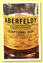 Aberfeldy 33 yo 1983/2016 (52.4%, OB, Exceptional Cask Series, for China, Marsala finish, 588 bottles) Aberfeldy 33 yo 1983/2016 (52.4%, OB, Exceptional Cask Series, for China, Marsala finish, 588 bottles)