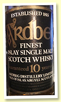 Ardbeg 10 yo (43%, OB, late 1970s, Genova import) 