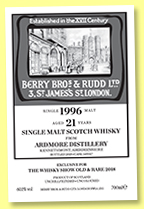 Ardmore 1997/2018 (60.1%, Berry Brothers & Rudd for The Whisky Show: Old & Rare, #149017)