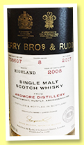 Ardmore 8 yo 2008/2017 (54.5%, Berry Brothers & Rudd, #708607) 