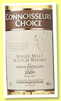 Arran 2009/2017 (46%, Gordon & MacPhail, Connoisseurs Choice)