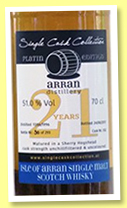 Arran 21 yo 1996/2017 (51%, Single Cask Collection, sherry hogshead, 293 bottles)