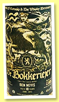 Ben Nevis 18 yo 1998/2017 (49.4%, The Whisky Mercenary for Skotsj Fellowsjip, bourbon, cask #15001)