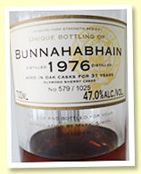 Bunnahabhain 31 yo 1976/2008 (47.0%, Murray McDavid Mission, Oloroso sherry casks, 1025 bottles)