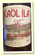 Caol Ila 21 yo 1968/1989 (58.5%, Gordon & MacPhail for Intertrade, 297 bottles) 