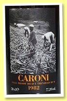 Caroni 23 yo 1982/2005 ‘heavy’ (77.3%, Velier, Trinidad, 123 bottles) Caroni 23 yo 1982/2005 ‘heavy’ (77.3%, Velier, Trinidad, 123 bottles)
