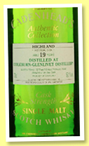 Coleburn-Glenlivet 19 yo 1978/1998 (59.1%, Cadenhead, Authentic Collection)
