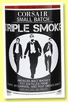 Corsair ‘Triple Smoke’ (40%, OB, American malt, +/-2017)