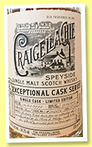 Craigellachie 18 yo 1999/2017 (54.1%, OB, Exceptional Cask Series, barrel, cask #302656) Craigellachie 18 yo 1999/2017 (54.1%, OB, Exceptional Cask Series, barrel, cask #302656)