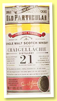 Craigellachie 21 yo 1995/2016 (51.5%, Douglas Laing, Old Particular, sherry butt, cask #11343, 504 bottles) Craigellachie 21 yo 1995/2016 (51.5%, Douglas Laing, Old Particular, sherry butt, cask #11343, 504 bottles)
