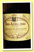 Domaine de Baraillon 1988/2013 (45%, OB, Bas-armagnac, folle blanche) Domaine de Baraillon 1988/2013 (45%, OB, Bas-armagnac, folle blanche)