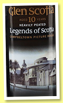 Glen Scotia 10 yo ‘Heavily Peated’ (50%, OB, +/-2015) 