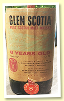 Glen Scotia 8 yo (46%, OB, bottled +/- 1960)
