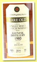 Glenesk 1980/2014 (46%, Gordon & MacPhail, Rare Old, batch #R0/14/04)