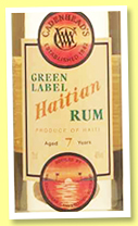 Haitian Rum 7 yo (46%, Cadenhead, Green Label, +/-2017)