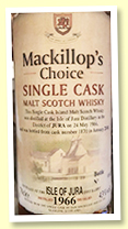 Isle of Jura 1966/2000 (43%, Mackillop’s Choice, cask #1870)