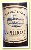 Laphroaig 18 yo 1966/1985 (54%, Gordon & MacPhail for Intertrade, 250 bottles)
