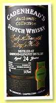 Linkwood-Glenlivet 24 yo 1992/2017 (54.9%, Cadenhead, Authentic Collection, bourbon hogshead, 240 bottles)