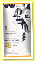 Mystery Speyside 25 yo (45%, Billy’s Whisky Barrel for G&B Whiskyfest Ostende, 2017) Mystery Speyside 25 yo (45%, Billy’s Whisky Barrel for G&B Whiskyfest Ostende, 2017)