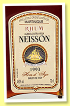 Neisson 1993/2012 ‘Hors d’Âge’ (46.3%, OB, Martinique, agricole, decanter)