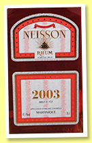Neisson 2003/2012 (43.1%, OB, Martinique, agricole, 207 bottles)