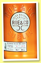 Roe & Co (45%, OB, Irish blended whiskey, +/-2017)