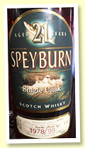Speyburn 21 yo 1978/1999 (58.8%, OB, cask #2867)