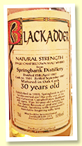 Springbank 30 yo 1967/1997 (52%, Blackadder, cask #1561)