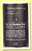 The Lost Distilleries Blend (51%, The Blended Whisky Company, batch #10, 1,041 bottles, 2017) 