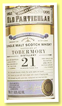 Tobermory 21 yo 1996/2017 (51.5%, Douglas Laing, Old Particular, refill hogshead, cask #11768, 290 bottles) Tobermory 21 yo 1996/2017 (51.5%, Douglas Laing, Old Particular, refill hogshead, cask #11768, 290 bottles)