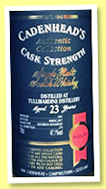 Tullibardine 23 yo 1993/2017 (47.1%, Cadenhead, Authentic Collection, bourbon hogshead, 270 bottles)