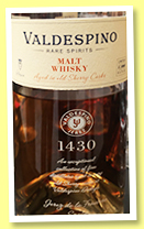Valdespino ‘Malt Whisky’ (43.5%, OB, blended malt, +/-2017) Valdespino ‘Malt Whisky’ (43.5%, OB, blended malt, +/-2017)