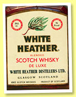 White Heather (70° proof, OB, blend, 1960s)