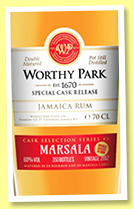 Worthy Park ‘Marsala’ (60%, OB, Jamaica, double matured, 2017)