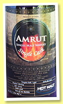Amrut 2009/2016 (60%, OB, for Hot Malt, virgin oak, cask #958, 102 bottles) 