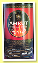 Amrut 2011/2016 (56.5%, OB, for Hot Malt, PX sherry, cask #4122, 624 bottles)