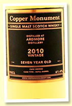 Ardmore 7 yo 2010/2017 (61.4%, Copper Monument, cask #803522, refill barrel) Ardmore 7 yo 2010/2017 (61.4%, Copper Monument, cask #803522, refill barrel)
