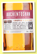 Auchentoshan 14 yo (46%, OB, Cooper’s Reserve, Travel Retail, +/-2017) Auchentoshan 14 yo (46%, OB, Cooper’s Reserve, Travel Retail, +/-2017)